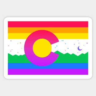 Colorado Flag Gay Pride Rainbow Sticker